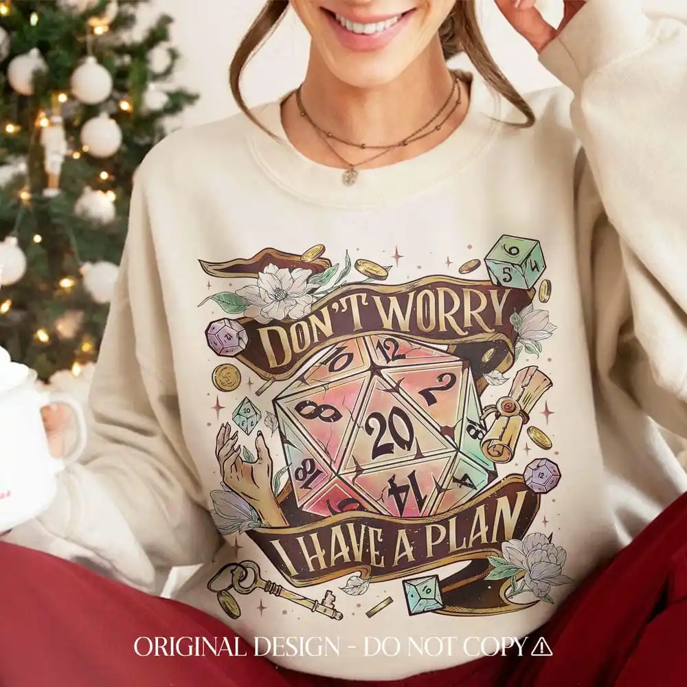 Женская игровая толстовка, настольный вентилятор для ролевых игр, повседневная уличная одежда для любителей ролевых игр, пуловер, подарок для женщин