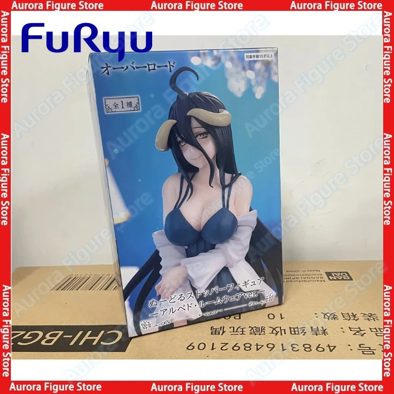 

В наличии FuRyu Overlord Albedo ночная рубашка Ver Desktop милая кукла аниме фигурки игрушки модели ПВХ подарок Коллекционная