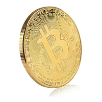 Gold Plated Bitcoin Coin Collectible Gift Physical Commemorative Casascius crypto coin Antique