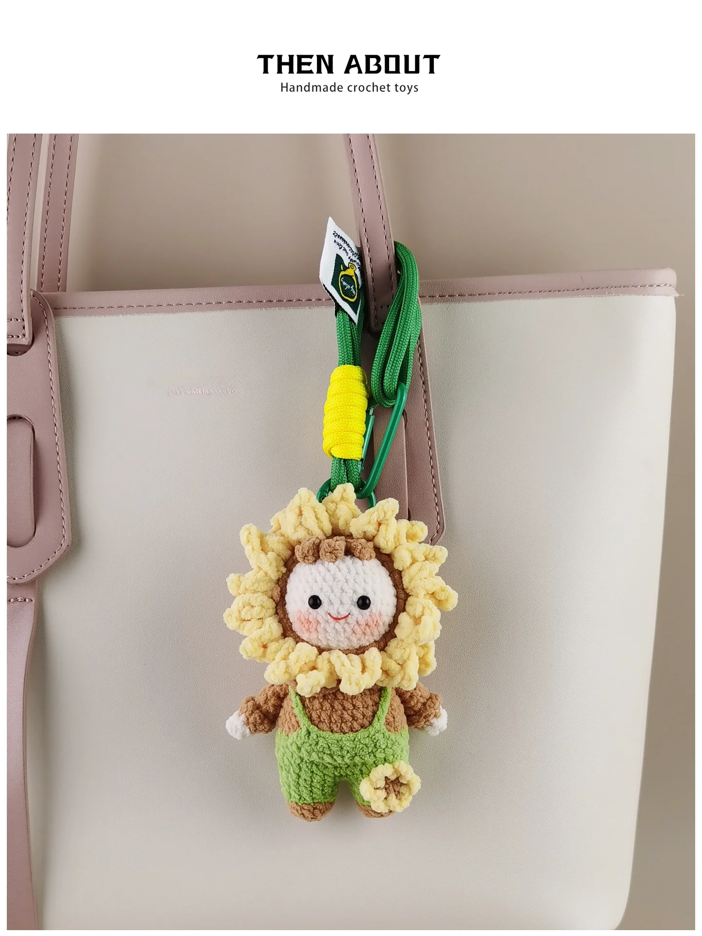 Sunflower Doll Backpack Pendant Teacher's Day Gift Unique Small Item Bag Accessory for School And Travel
