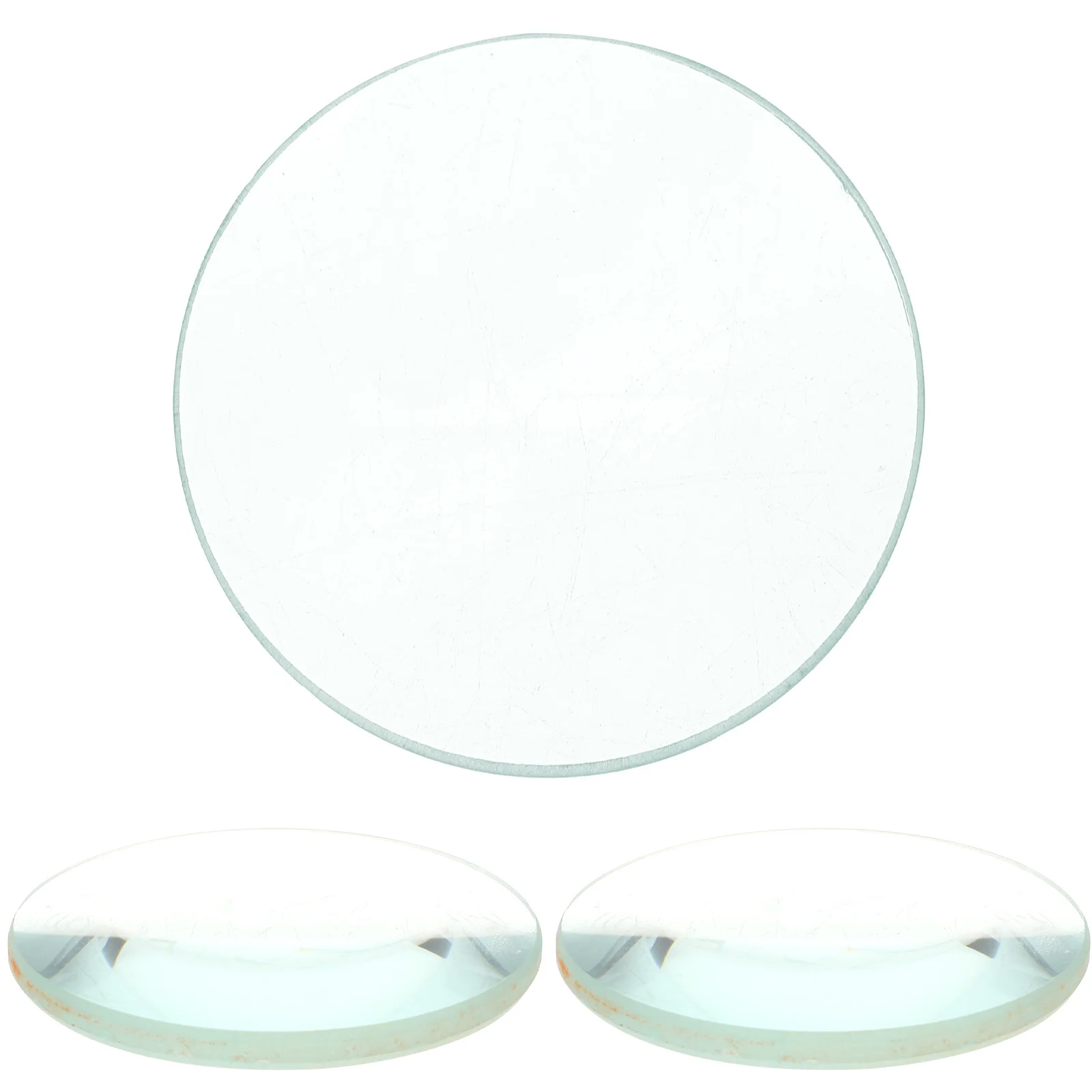 

3Pcs Double Convex Glass Optical Lens 50mm Diameter 100mm Focal Length for Science Education Scientific Demonstrations