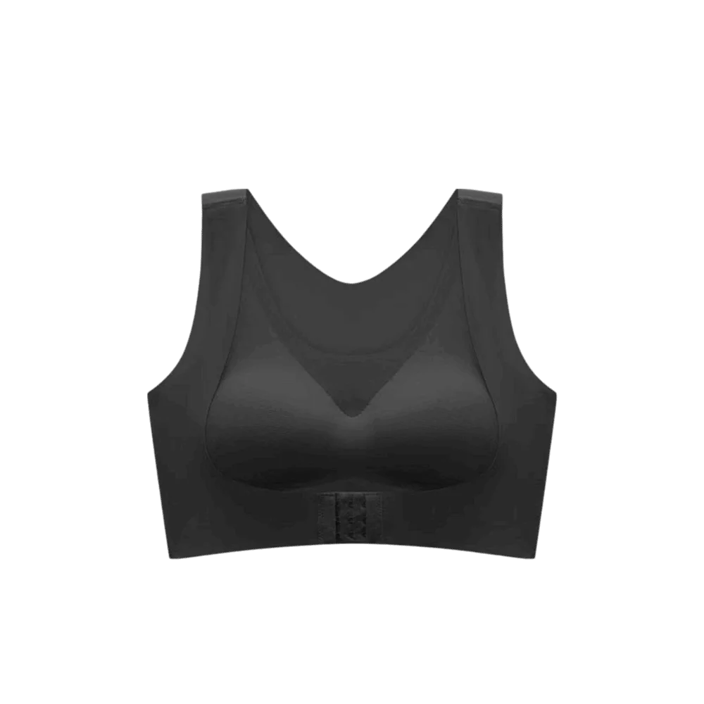 

Vest Front Closure Posture Corrector Bra 2 in 1 Shockproof Seamless Bra Cross Back Push Up Women Support Brassiere Daily Wear