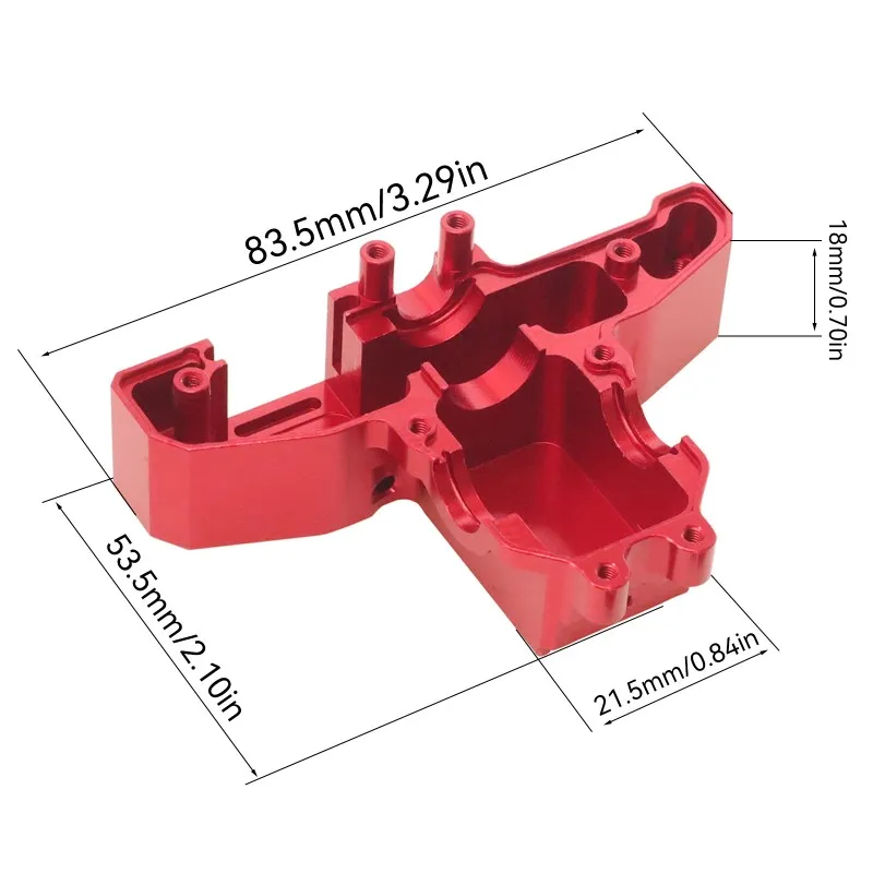 MACH-For MJX 1/14 Scale Remote Control Car Upgrade Replacement Parts-Rear Gearbox Cover& Gear Cover
