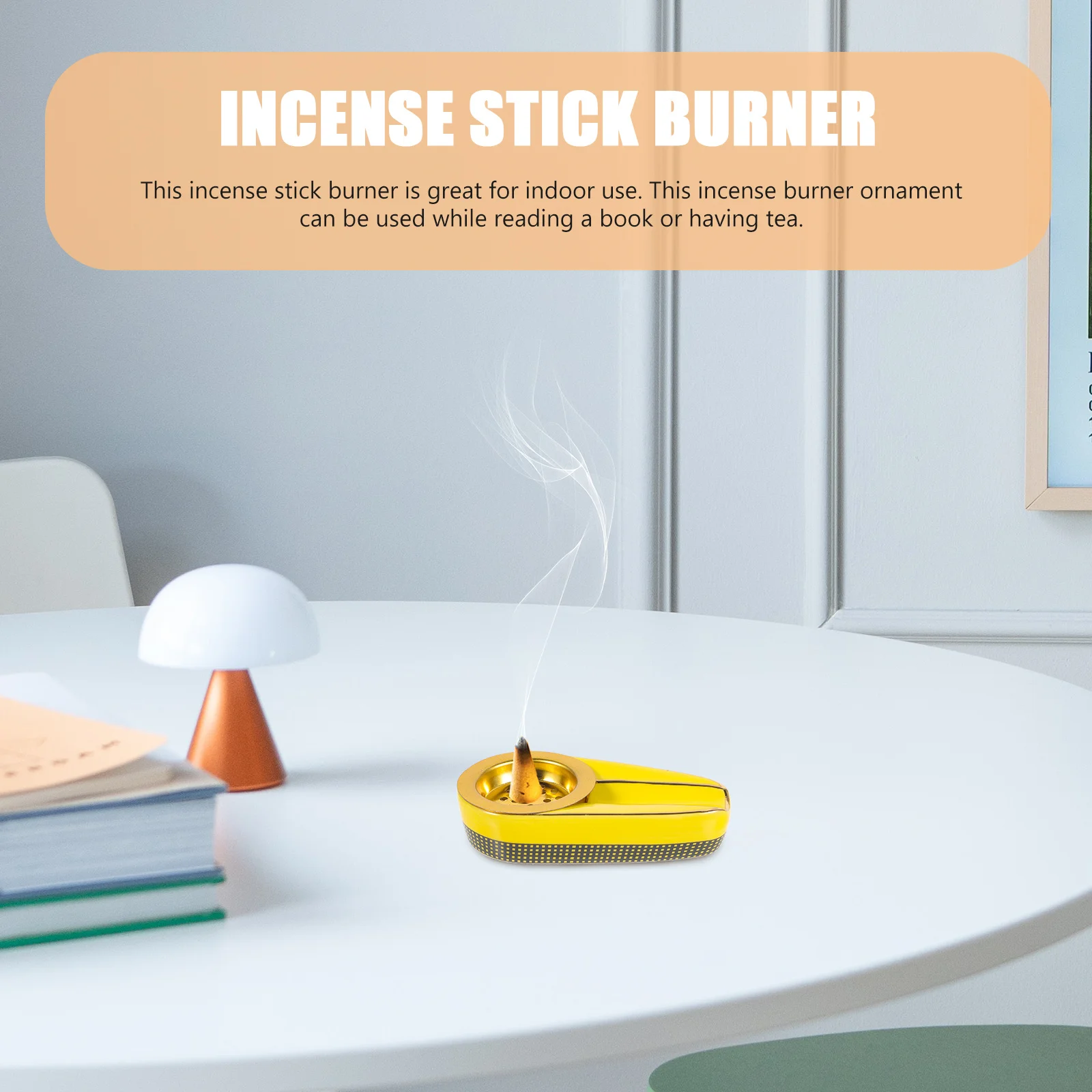 

Gold Rim Incense Burner Brass Censer For Meditation Yoga Room Aroma Therapy Decor Incense Stick Holder Home Office Temple