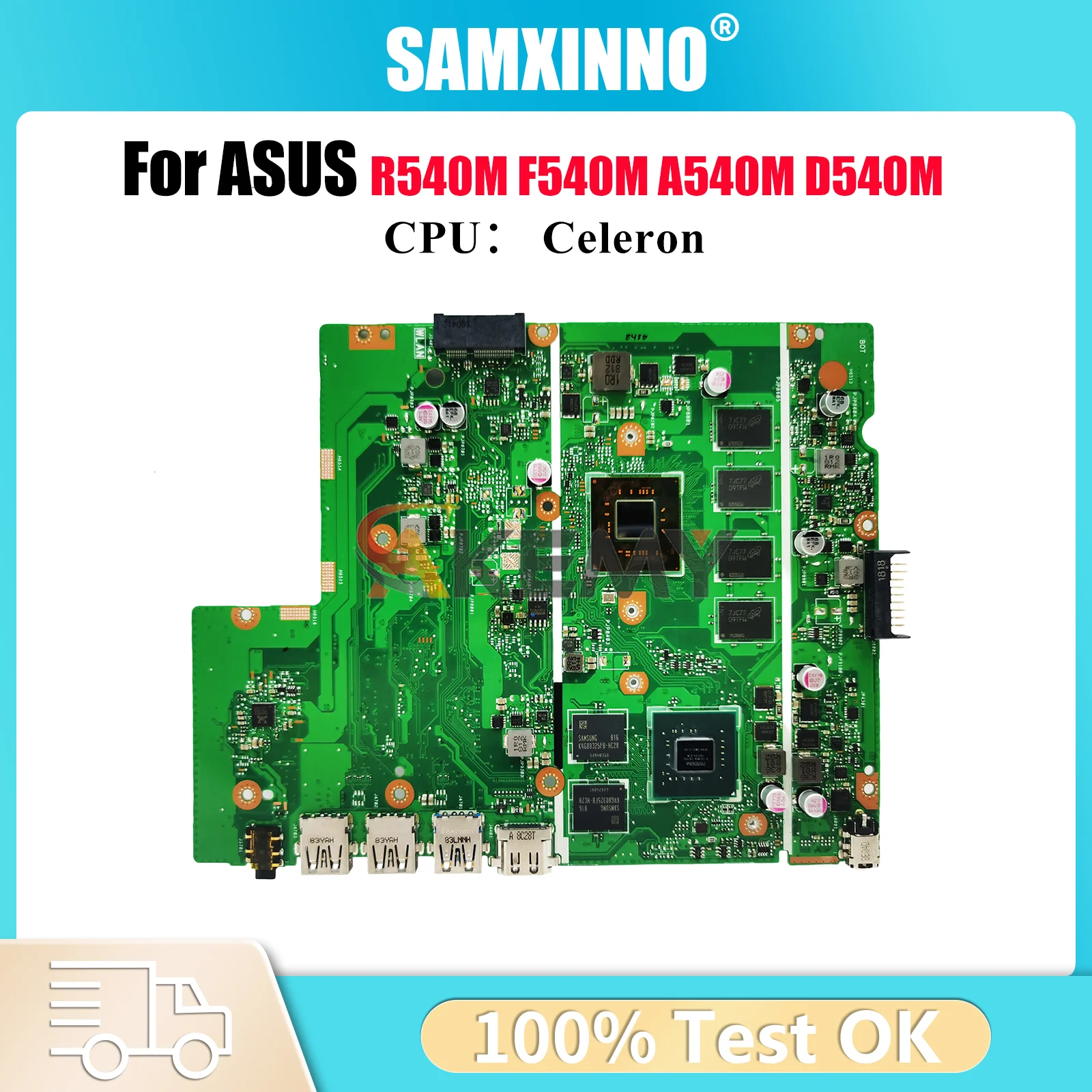 

X540MB Материнская плата для ноутбука ASUS VivoBook A540M X540MAR R540M X540M X540MB F540M X540MAS D540M Материнская плата с процессором Celeron stk