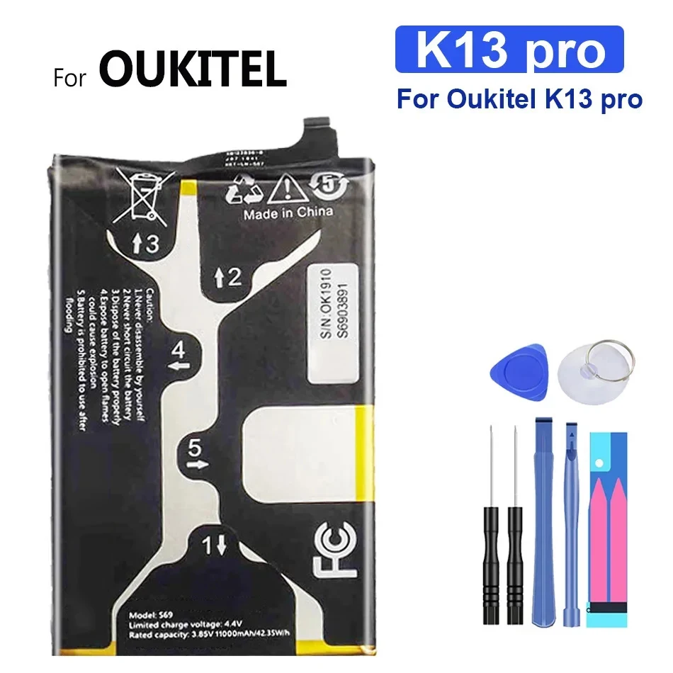 

Replacement Battery For Oukitel K13 Pro, K13Pro, 11000mAh