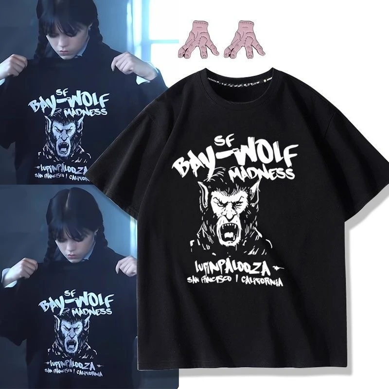 

Футболки с принтом «Среда» и узором, летние роскошные брендовые мужские и женские футболки из чистого хлопка с короткими рукавами, винтажные Y2k