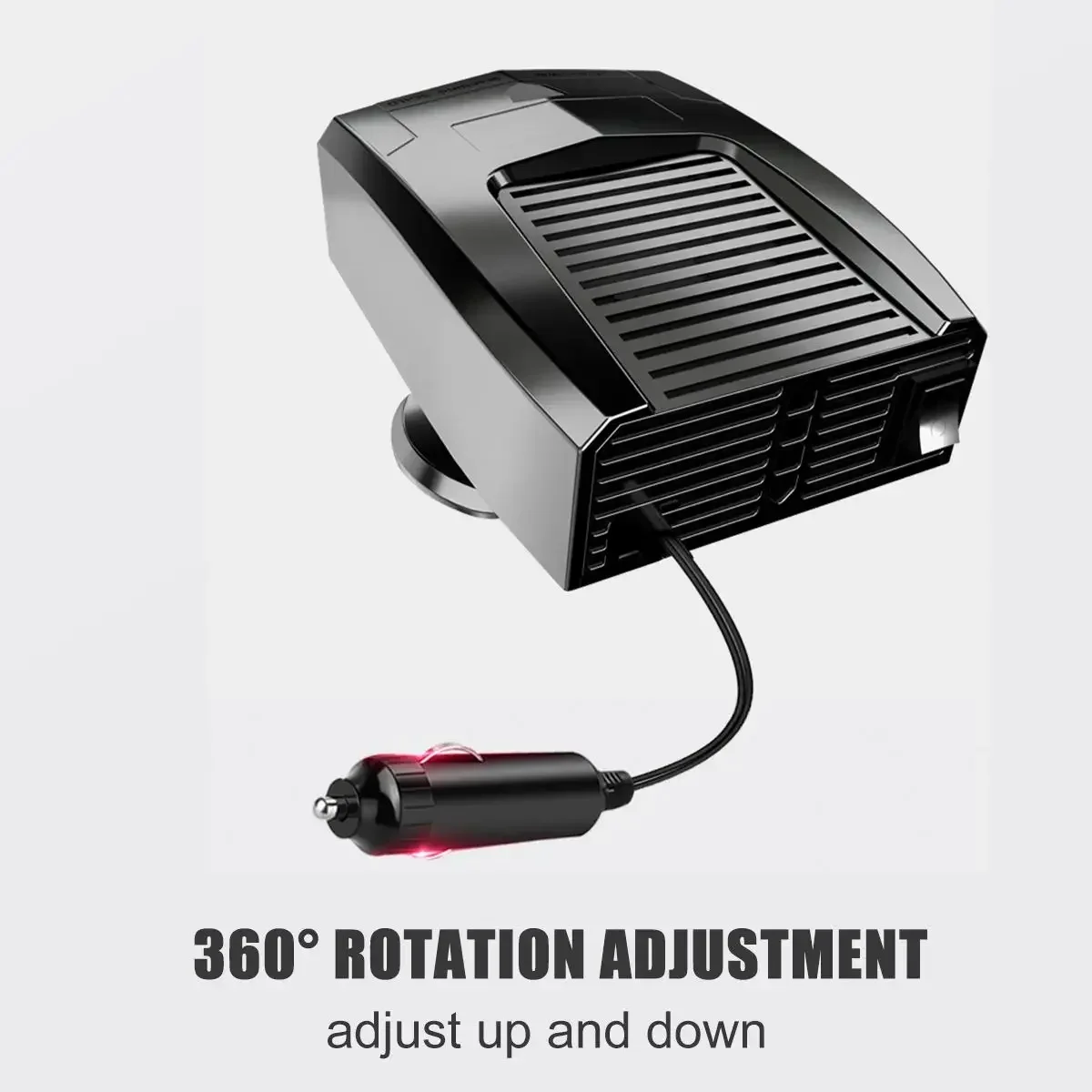 Portable Car Heater Electric Cooling Heating Fan 12V 500W 4 IN 1 Electric Dryer Windshield Defogging Demister Defroster