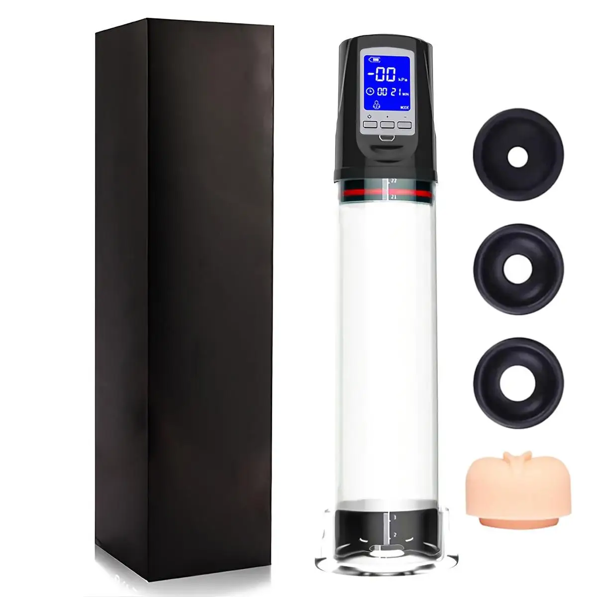 Adjustable Male Electric Vacuum Pump Masturbator Growth Strong Suction ED Support Underwear Sex  Powerful Training Tool 18+