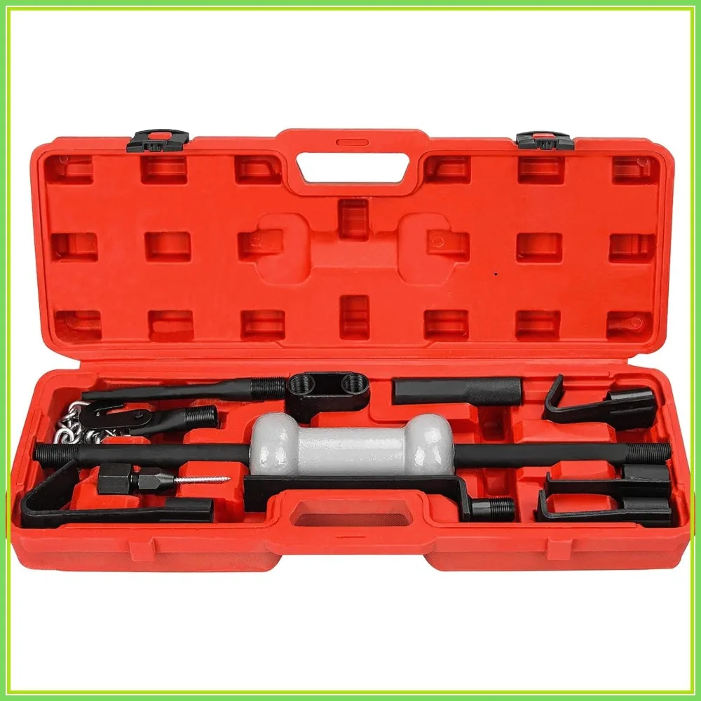 

13pcs Slide Hammer Dent Puller Set, 10lbs Auto Body Repair Tool Kit with Carrying Case