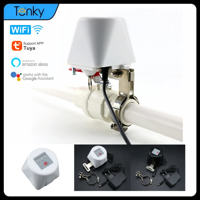 

Tuya WiFi Water Valve Wifi Gas Valve Controller EU/US With Timer Smart Valve Smart Life APP Control Work With Alexa Google Home