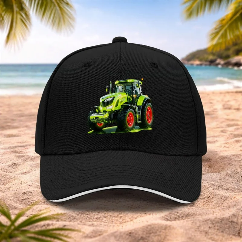 Green Tractor Baseball Cap Unisex for Weddings Parties Festivals Camping Cycling Photography Birthday Gift