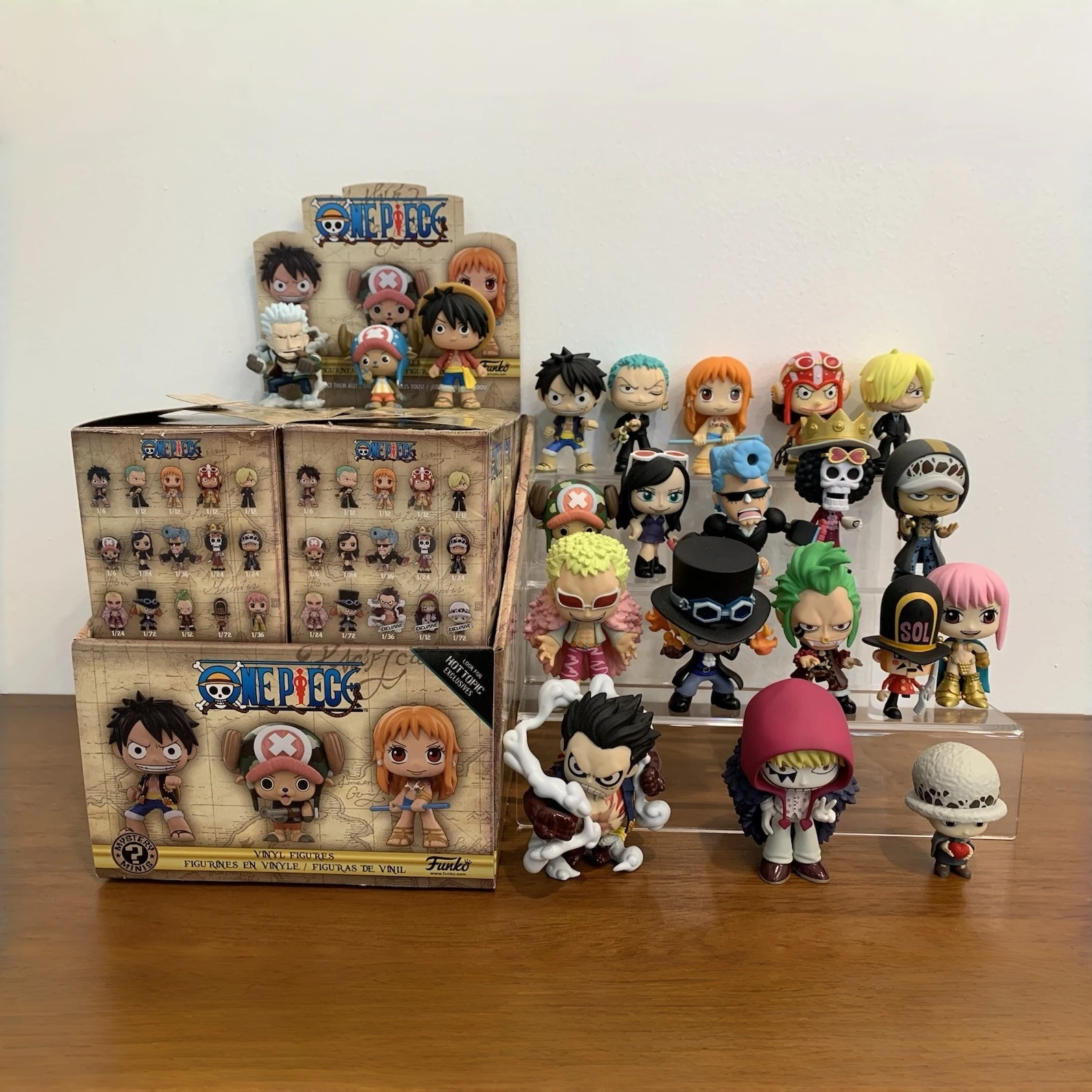 Funko Pop One Piece Mistero Minis Figura Scatola cieca Figura anime Rufy Roronoa Zoro Modello giocattolo da collezione Giocattoli in edizione limitata