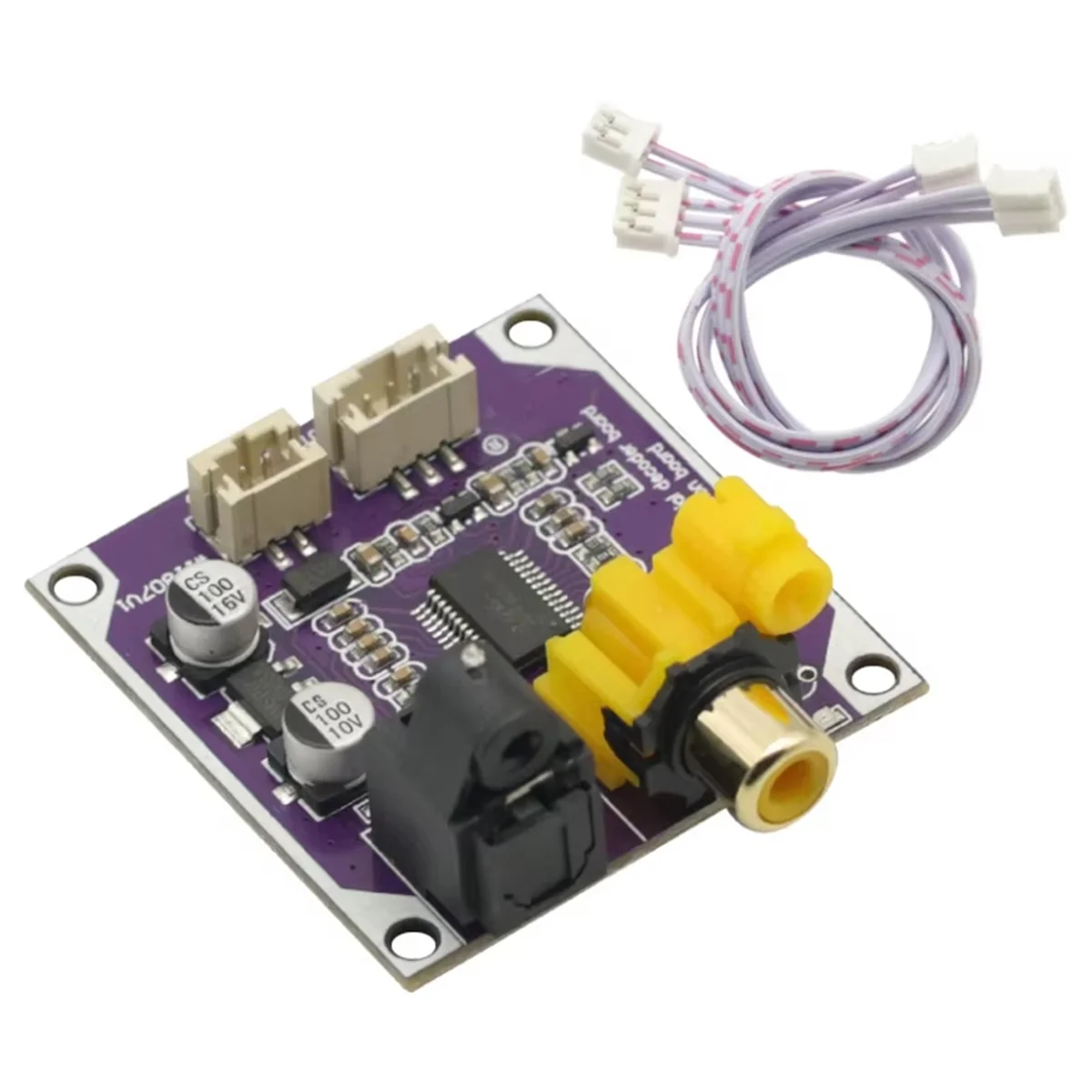 A002 Digital Audio Decoder 24bit 192khz Optical Fiber Coaxial Digital Signal Input Stereo Output Decod Board