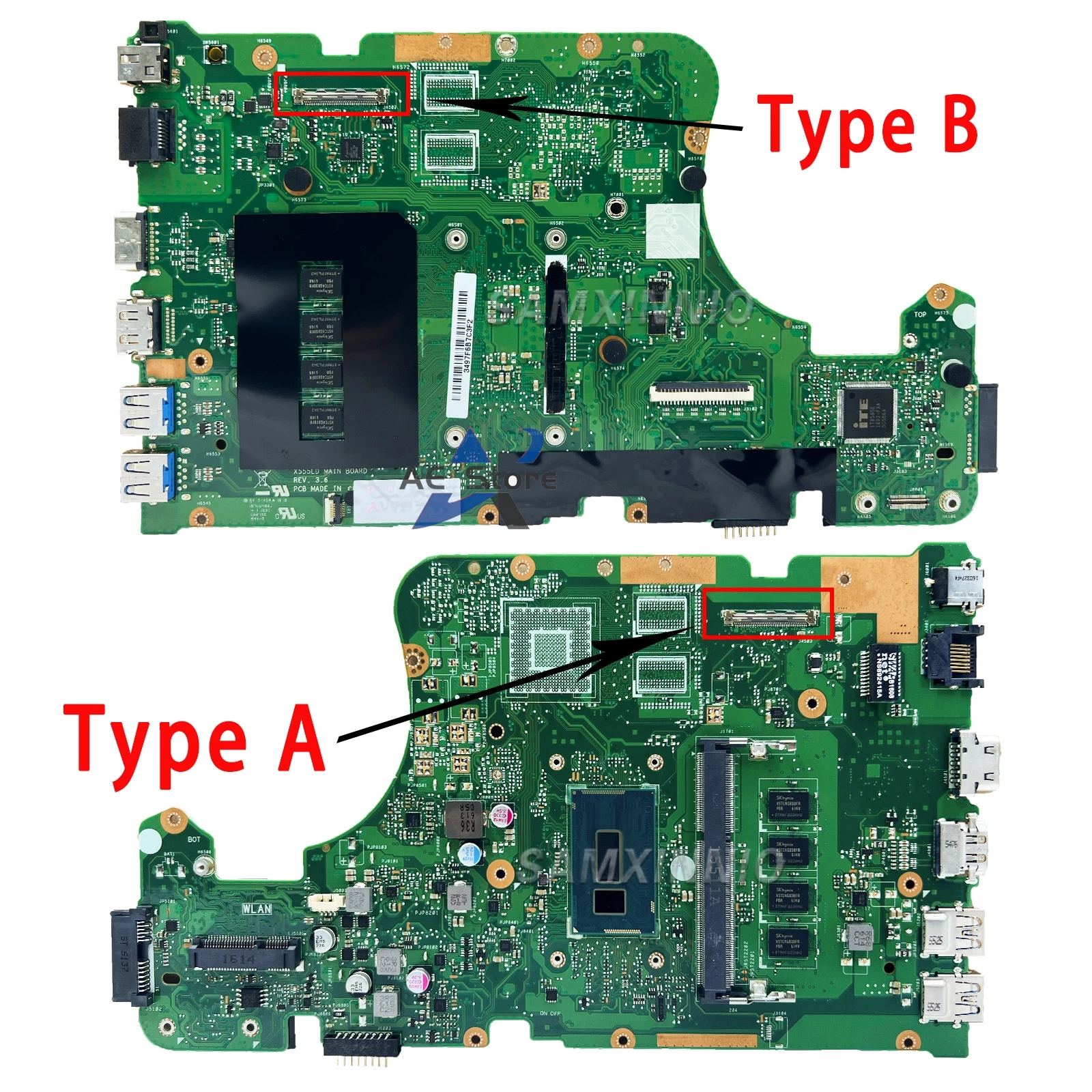 X555LA Mainboard For ASUS X555LAB A555LA K555LA F555LA X555LD X555LB Laptop Motherboard I3 I5 I7 4th/5th Gen 4GB-RAM UMA