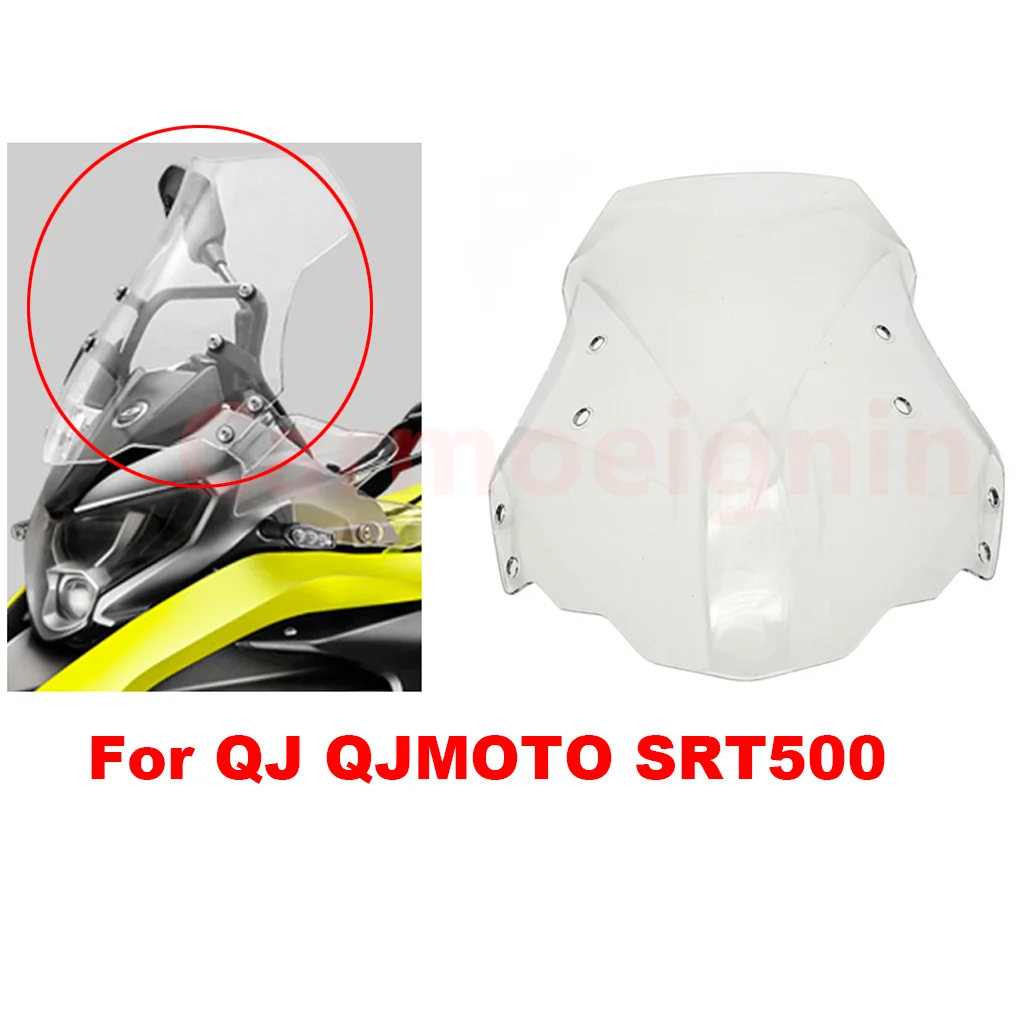 For QJ QJMOTO SRT500 Motorcycle Windshield Windscreen Wind Deflector Wind Shield Guard