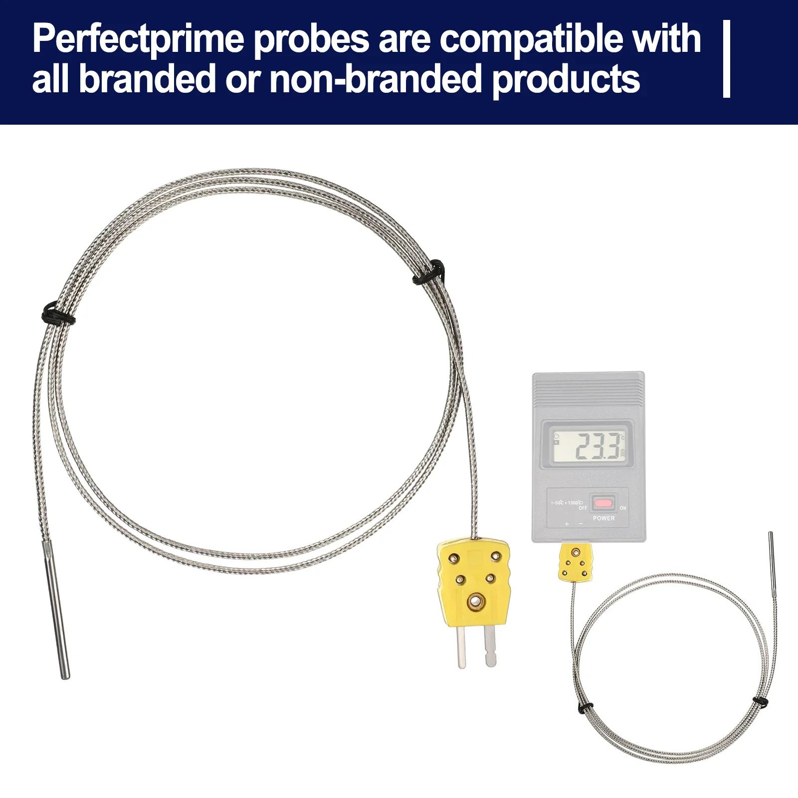 1pcs Type K Thermocouple Probe Sensor For Instrumentation In Temperature Range Of 0 To 500 °C 32-932 °F Home Improvement