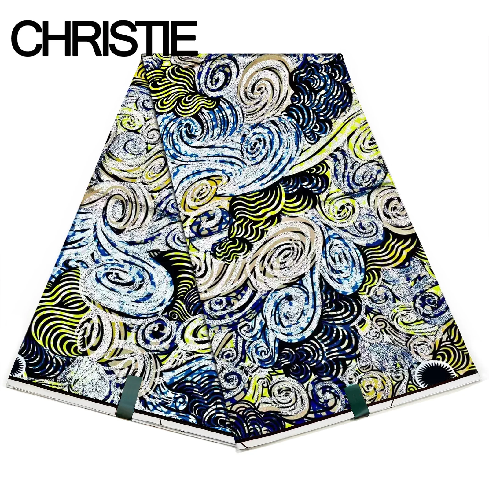 

Модная африканская золотая восковая хлопковая пряжа с принтом, 6-ярдовая африканская восковая ткань для шитья женской свадебной одежды, праздничные платья, подарок