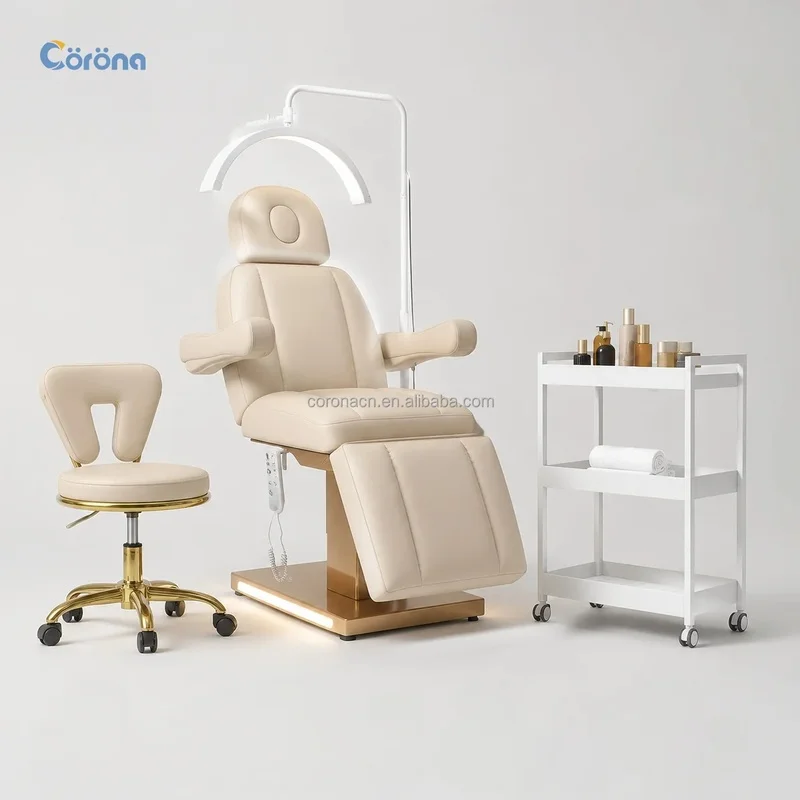 Multifunctional Electric Beauty Bed Chair Facial Massage Table Lash Bed Spa Treatment Bed for Salon Furniture