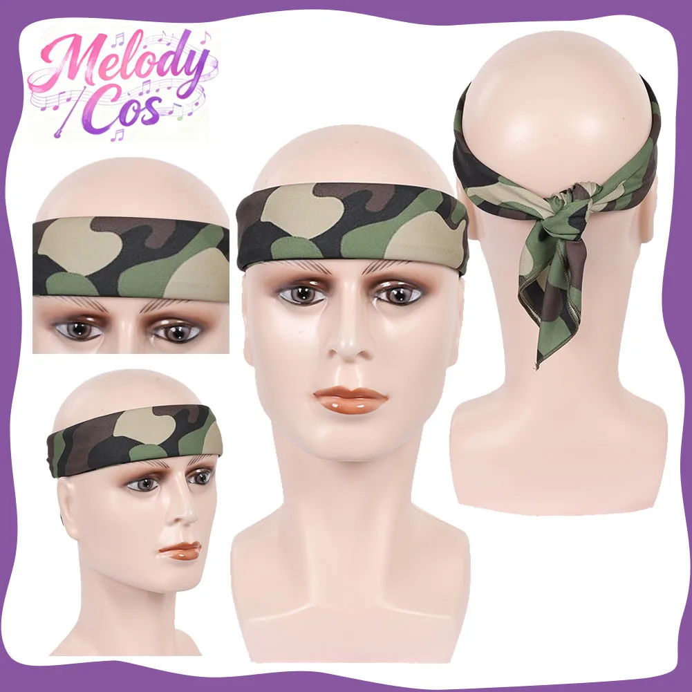 

Фэнтези Lucas Sinclair, камуфляжный платок для косплея, шарф для взрослых, повязка на голову, карнавальный костюм на Хэллоуин, аксессуары, реквизит, головной убор