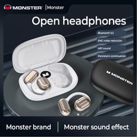 Monster AC100 Open Ear Wireless Bluetooth Headphones HIFI Sound Quality HD Call Music Earphones Waterproof Sports Touch Earbuds