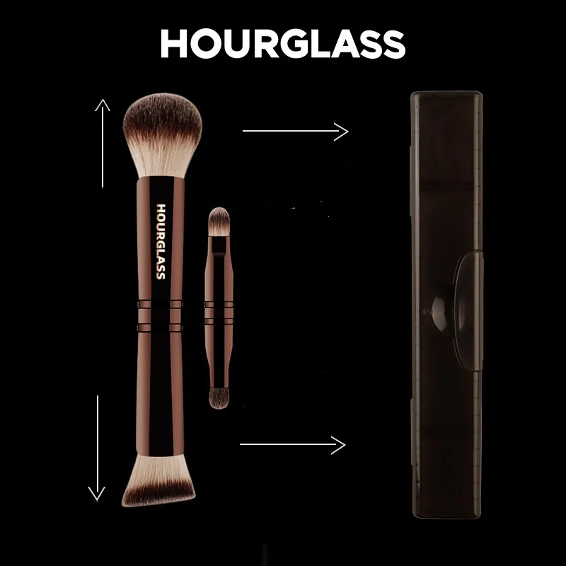 นาฬิกาทราย Brushes-2024New แต่งหน้าอเนกประสงค์แป้งรองพื้นแปรงคอนซีลเลอร์อายแชโดว์หรูหรา peralatan Rias