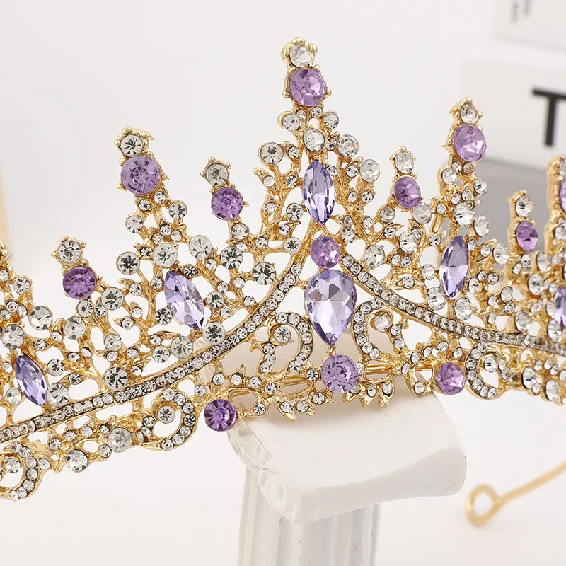 تاج الزفاف حجر الراين كريستال خوذة فستان الزفاف اكسسوارات تاج حلية شعر للعروس/عيد الميلاد/الولائم/الحفلة
