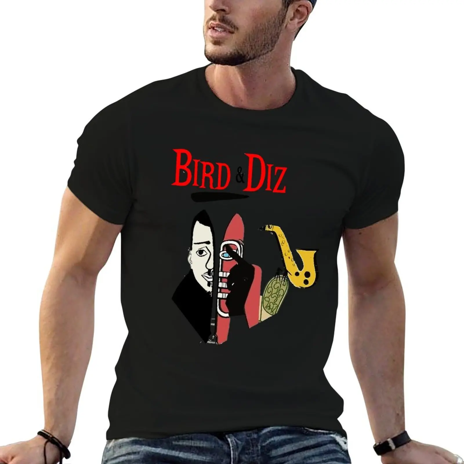 

Bird and Diz Charlie Parker Dizzy Gillespie Blues T-Shirt anime t shirts oversize man t shirts for men casual T-Shirt