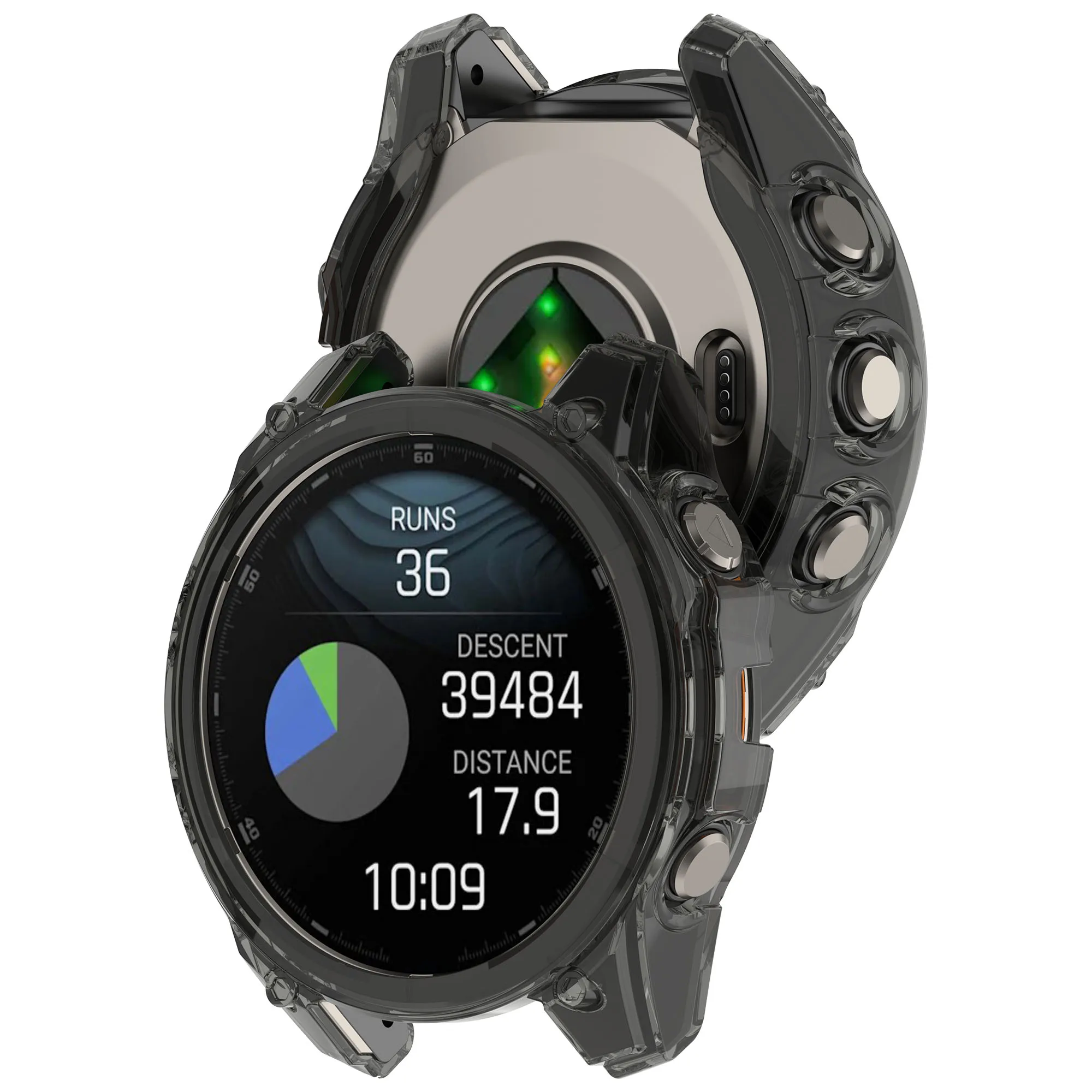 جديد حافظة واقية من البولي يوريثان لـ Garmin Fenix 8 47 مللي متر 51 مللي متر 43 مللي متر غطاء حماية شفاف من البولي يوريثان لاستبدال ساعة Fenix8 ملحقات شل