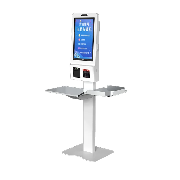 Payment Kiosk Self Checkout Service Kiosk Self Ordering Takeaway Kiosk Food 15.6 21.5 Inch Touch Screen
