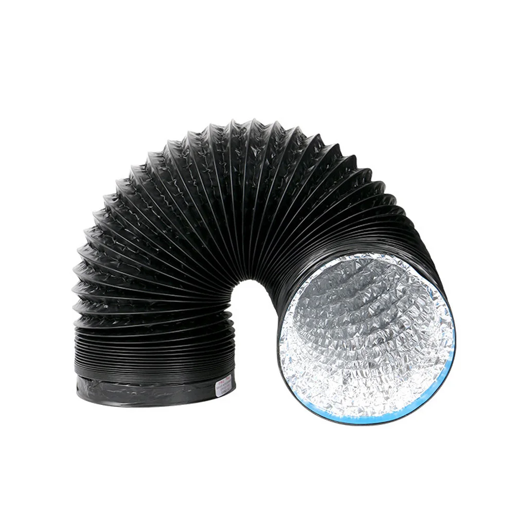 PVC 알루미늄 호일 환기 파이프, 주방 배기 효율적인 덕트, 공기 제거 및 설치 유연성 향상