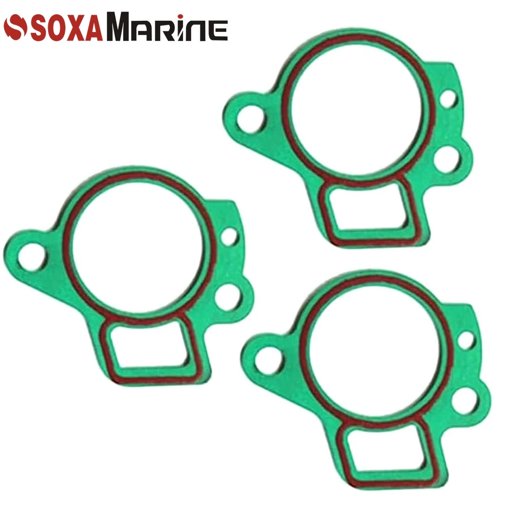 2PCS  Outboard Thermostat Housing Gasket for Yamaha 62Y-12414-00 6H3-12414-00 6H3-12414-A1