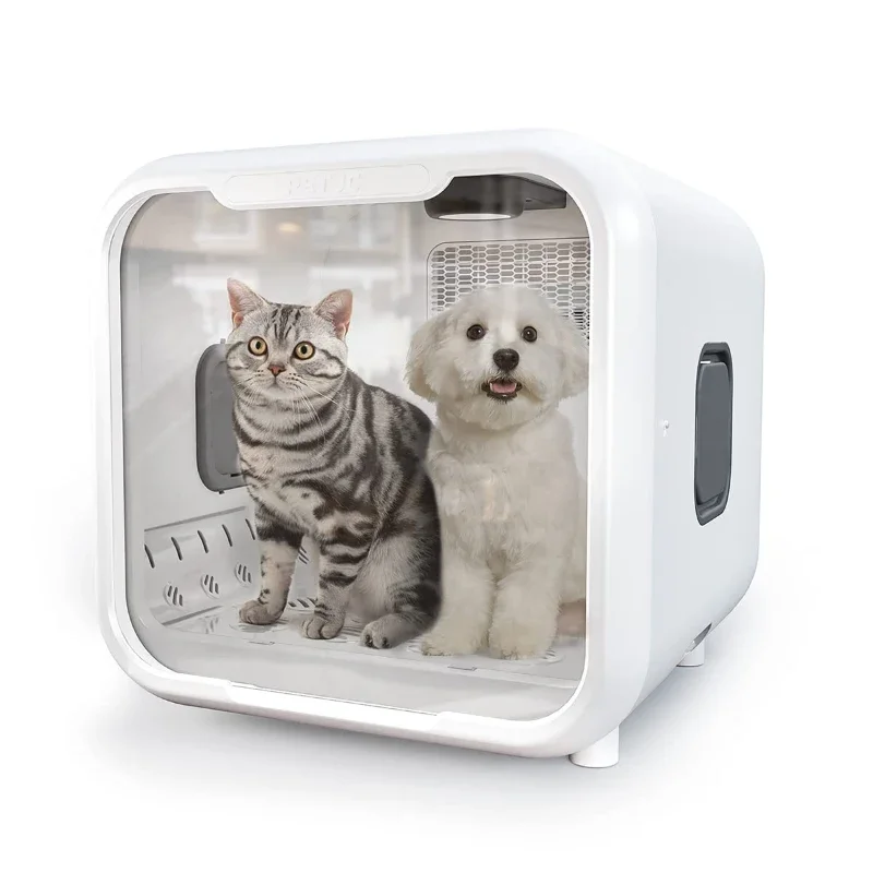 Automatic Pet Dryer Box for Cats Ultra Quiet Dog Hair Dryer 71L Smart Temperature Control 360 Degree Drying Box for Cat Puppy