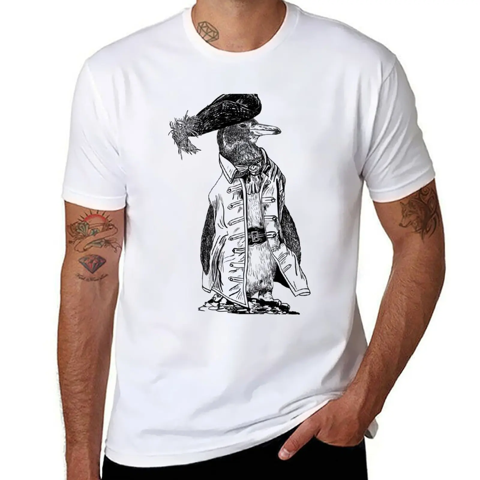 

T-Shirt tshirt tshirt man for t Captain Penguin Pirate man anime shirts men