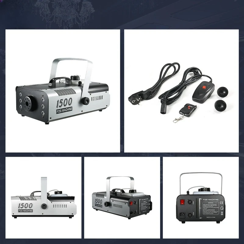 1500W DMX LED Smoke Fog Machine With RGB Light for Stage Wedding Party Disco Nightclub Show