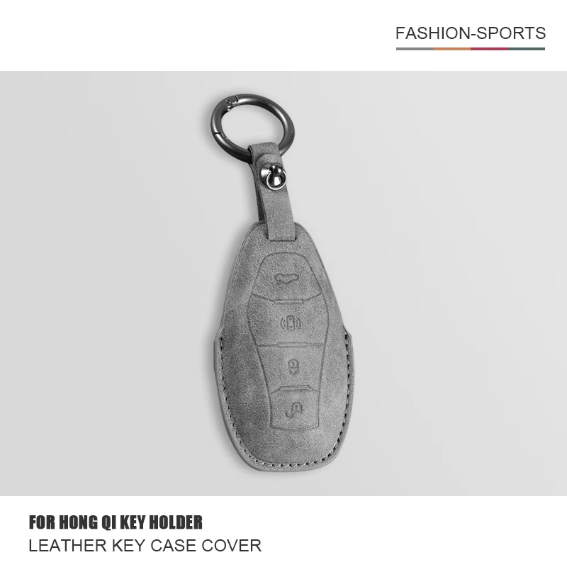 

For Hongqi HS5 H6 HS5 EH7 HS3 HQ9 H5 H9 HS7 H7 L5 HS3 L9 Leather Protection Car Key Case Keyless Cover Key Shell Car Accessories