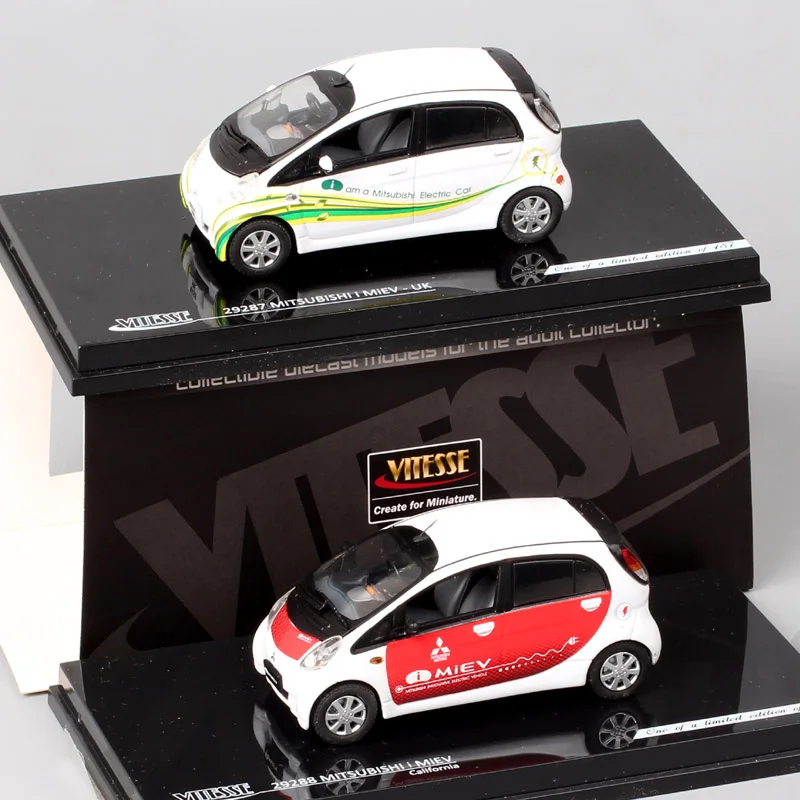 Sunstar Vitesse 1/43 Scale Mitsubishi i-MiEV Electric Vehicles Car Model UK Californa Metal Micro  Diecast  Toy Souvenir