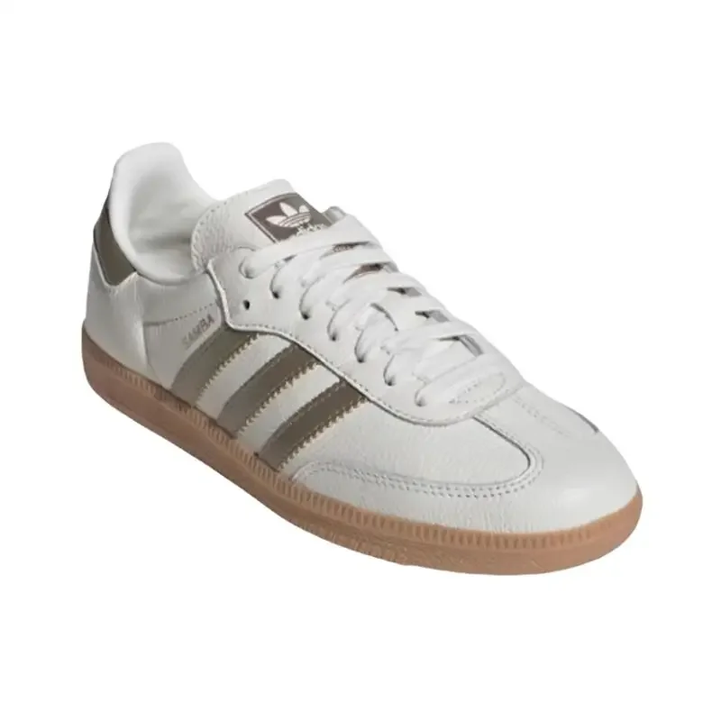 Adidas Originals Samba OG Men and Women's Board Shoes Comfortable Casual Versatile Daily Low Top Board Shoes White Grey