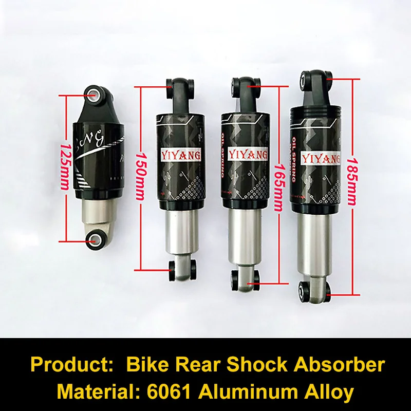 

Bike Rear Shock Absorber Rockshox Spring Suspension Amortiguador Bold MTB Electric Bike Scooter Rock Shock Bicycle Accessories