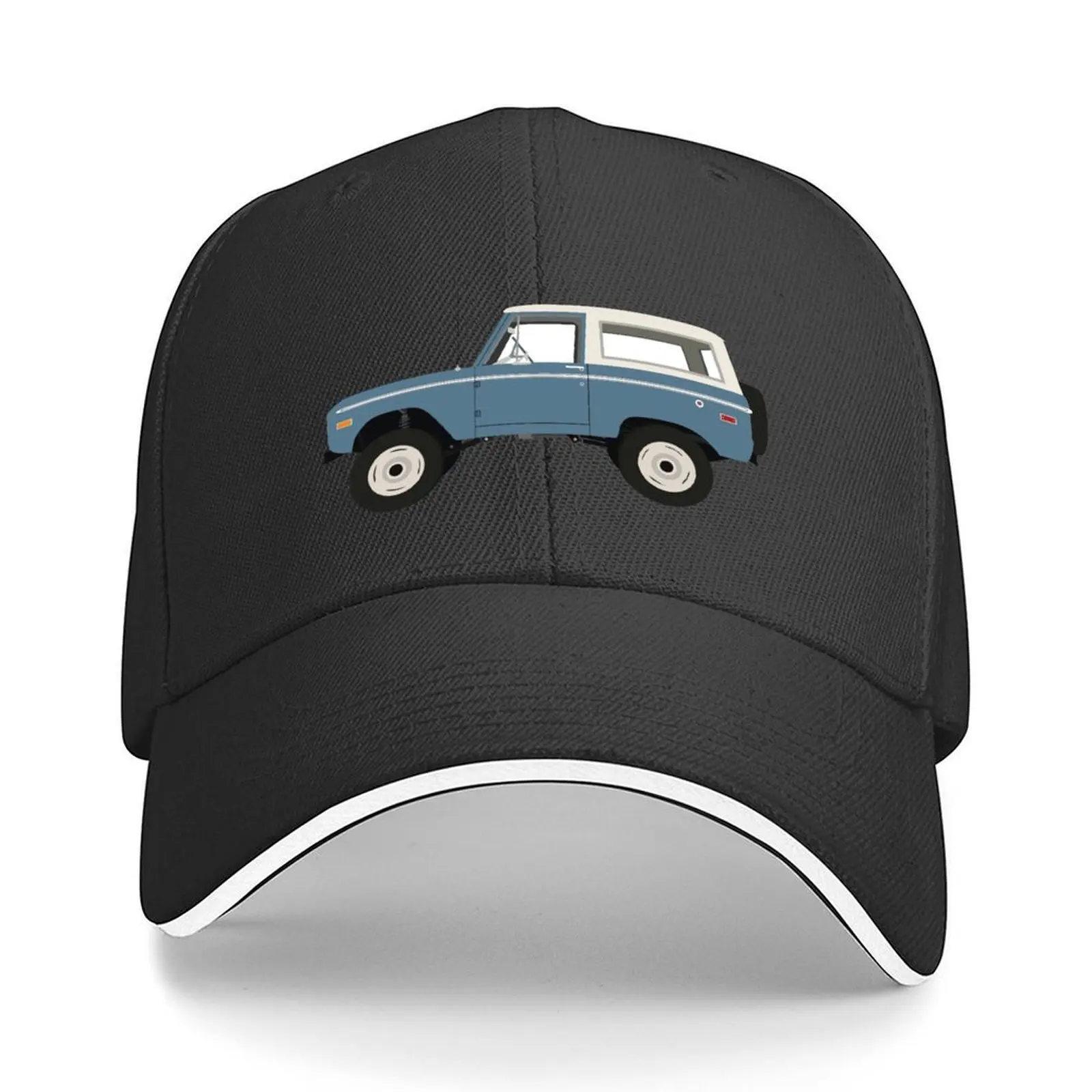 

Vintage Blue Ford Bronco Baseball Cap tactical cap New In The Hat luxury caps Uv Protection Solar Hat Women's Beach Men's