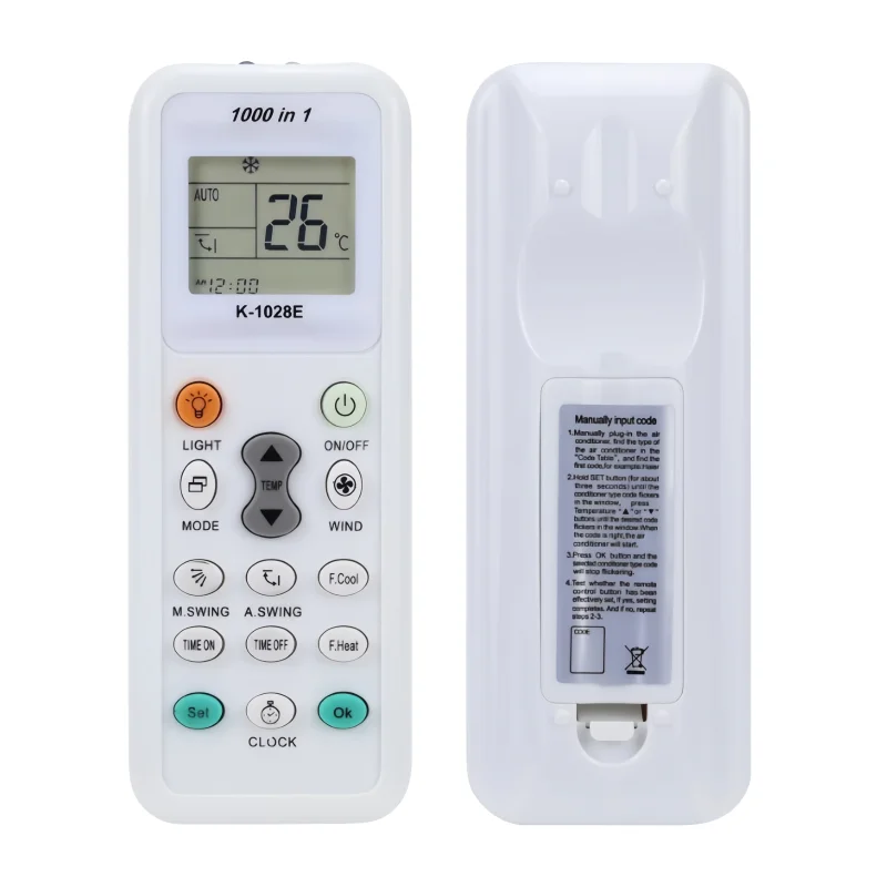 

New K-1028E Universal Air Conditioner Remote Control for Panasonic Sharp Samsung Fujitsu Haier Hemilton Hicon