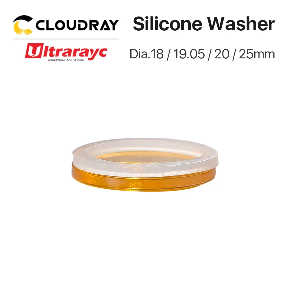 Ultrarayc 5Pcs/Lot Silicone Washer 19.05 20 25mm for Protect Laser Focusing Lens and Mirrors CO2 Laser Cutting Machine