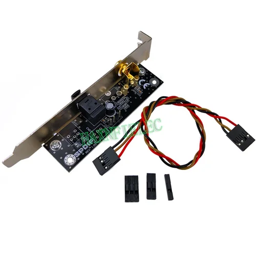 Imagen 1 del producto Tarjeta hija Coaxial de fibra óptica de 24 bits, 192KHz, salida SPDIF para placa base de ordenador Universal, tarjeta de sonido Digital 5,1 AC3 DTS