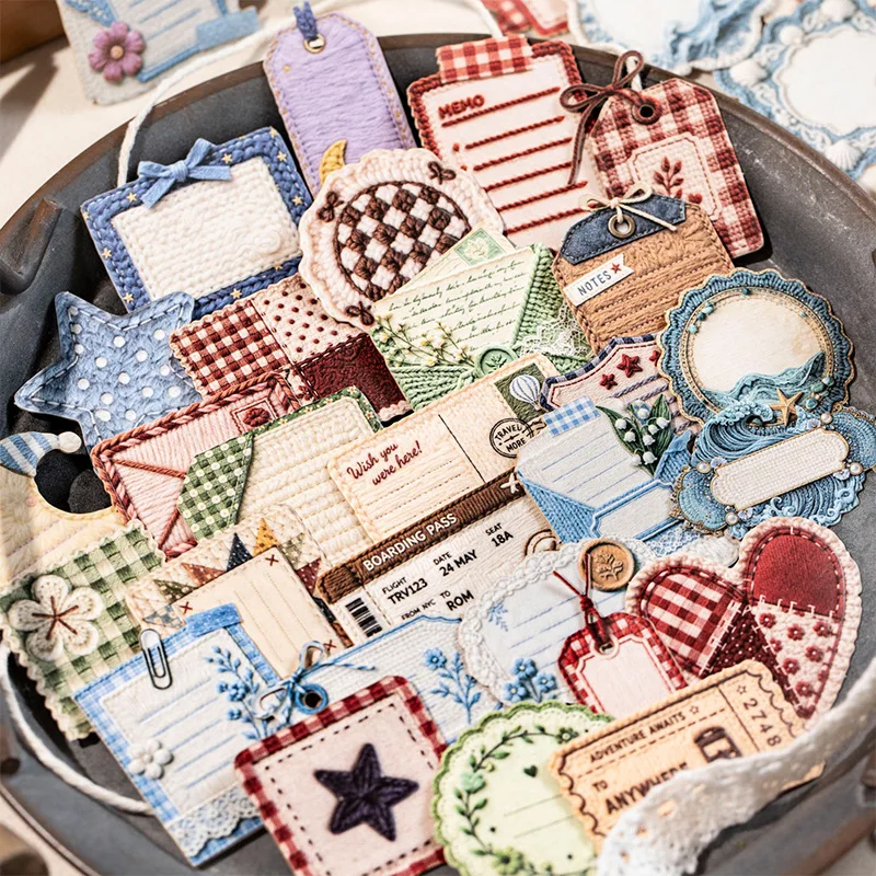 20sets/lot Kawaii Stationery Stickers Weaving narrative Junk journaling stickers Planner Decorative Scrapbooking