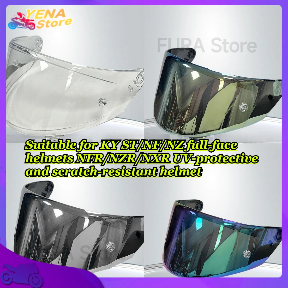 

Suitable for KY ST/NF/NZ full-face helmets NFR/NZR/NXR UV-protective and scratch-resistant helmet covers motorcycle accessories