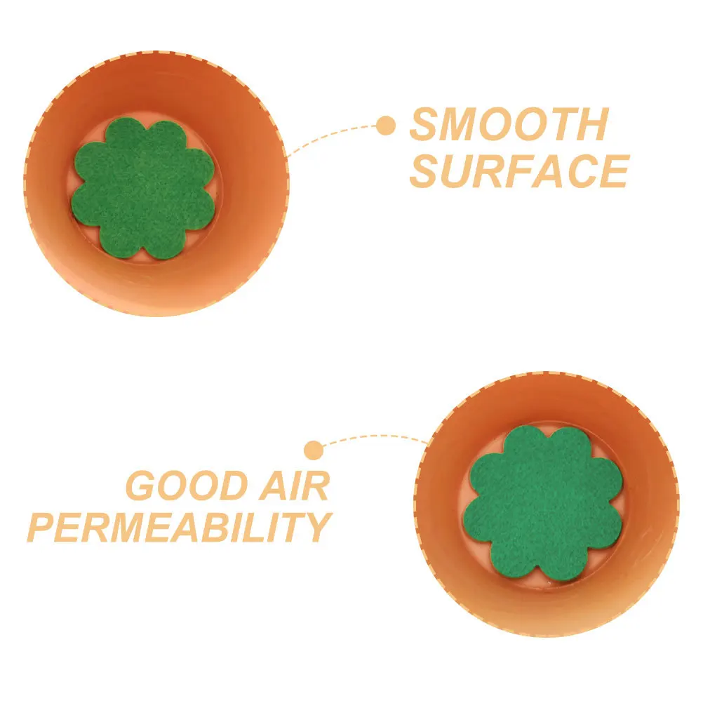 40 قطعة اناء للزهور منصات أسفل غير المنسوجة تنفس الصرف الحصير زارع كوستر منصات بونساي وعاء وسادة تسرب التربة منع النبات #1