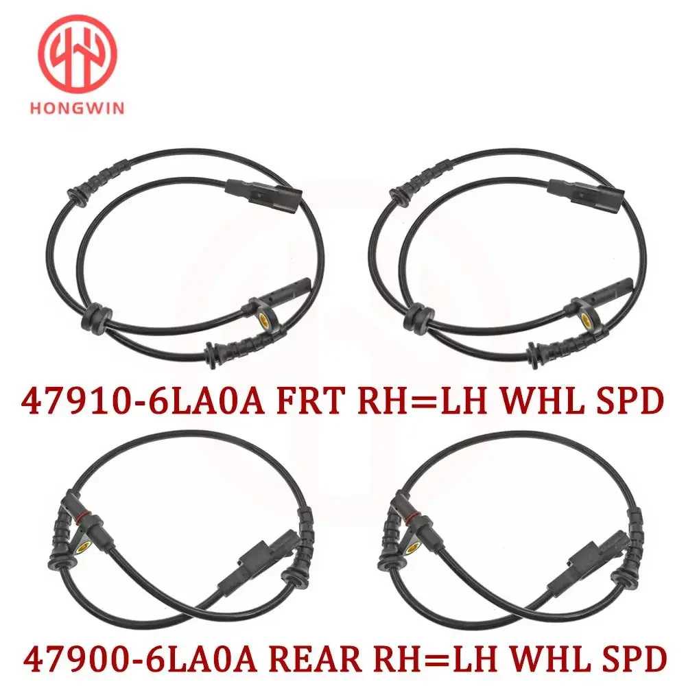 

For Nissan Bluebird-Sylphy 2020 2021 2022 2023 1.6L L4 New Front Rear Left Right ABS Wheel Speed Sensor 47910-6LA0A 47900-6LA0A