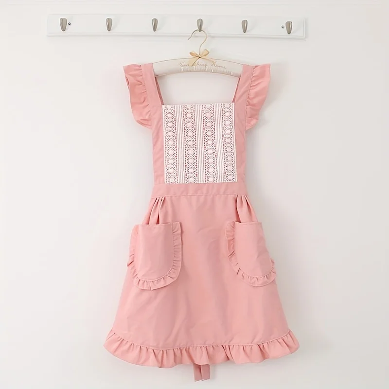 New Lovely Summer Thin Breathable Apron Cute Princess Home Kitchen Apron Workwear for Women