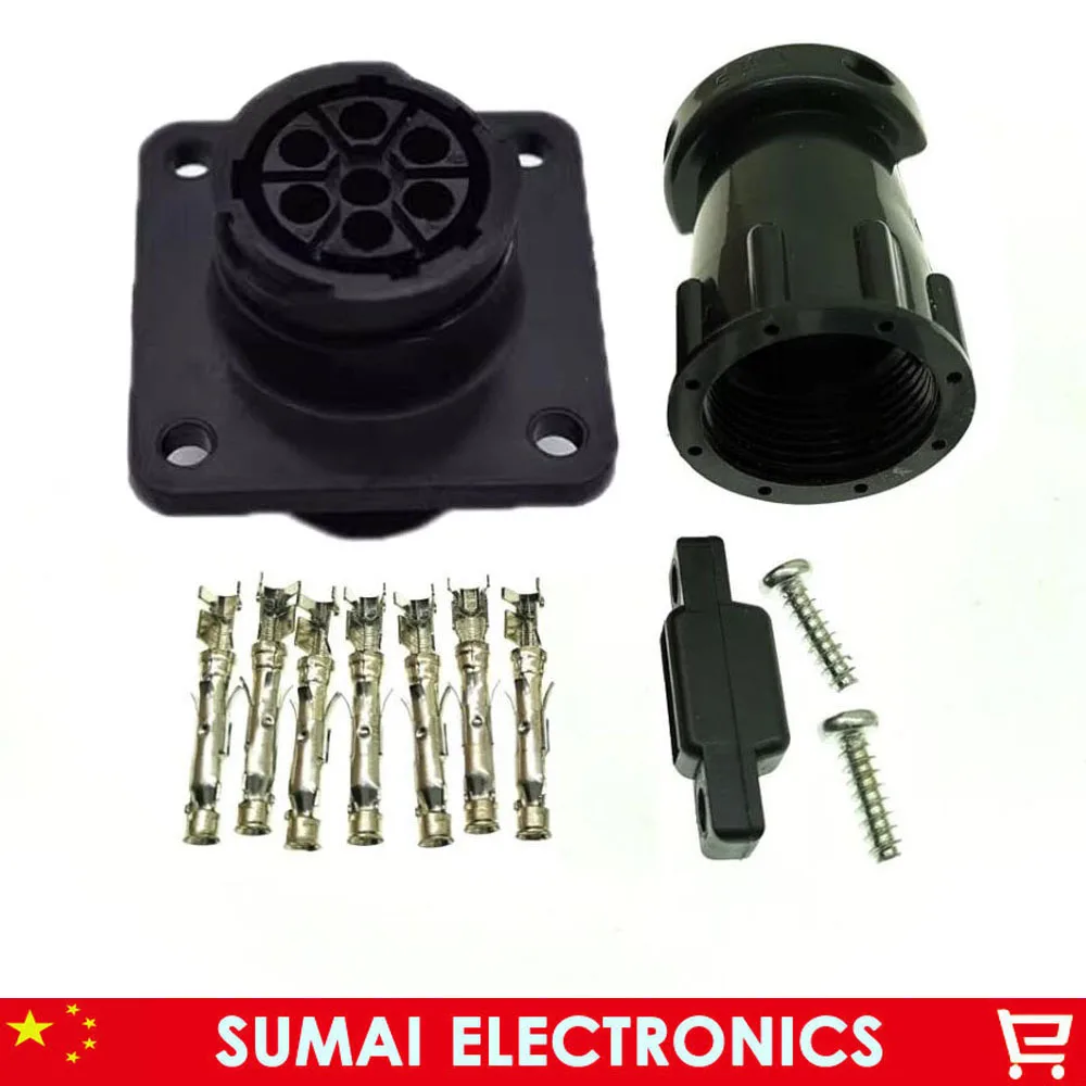 7 Pin AMP/TE 211398-1 Female Car Sensor Plug ,7Pin Circular Electric Connector