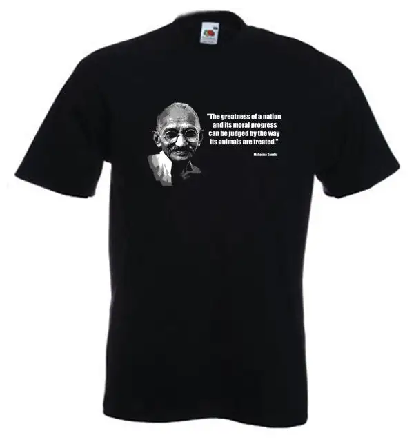 Gandhi Vegetarian Quote Men's T Shirt